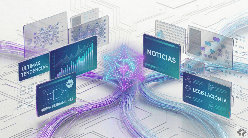 Portal de actualidad con noticias, últimas tendencias, nuevas herramientas y legislación de inteligencia artificial